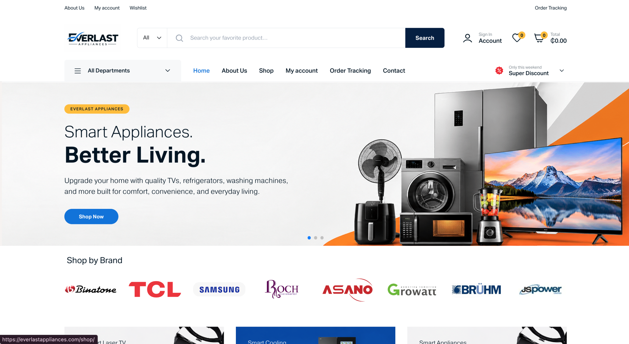 E-commerce store project sample